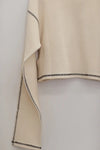 BASERANGE cotton and linen ribbed top FLGTO-RIB-SP24 undyed